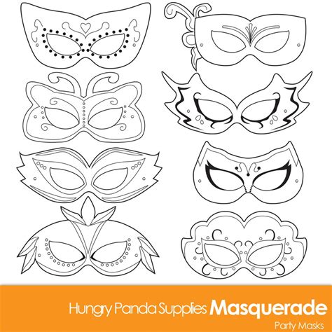 Masquerade Masks, Masquerade Mask, Printable Masquerade Mask, Masquerade Costume - Etsy