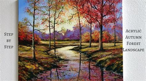 Autumn Forest STEP by STEP Acrylic Painting (ColorbyFeliks) - YouTube ...