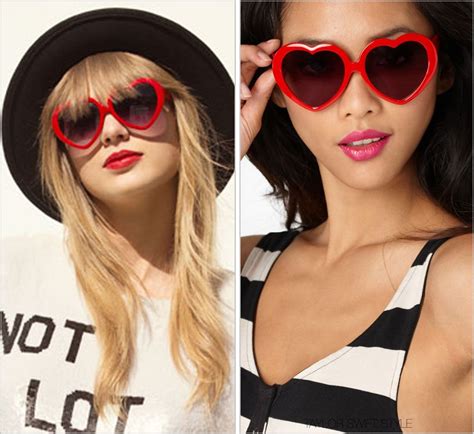 Taylor Swift Style | Taylor swift style, Taylor swift red, Heart shaped sunglasses