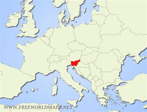 Where is Slovenia located on the World map?