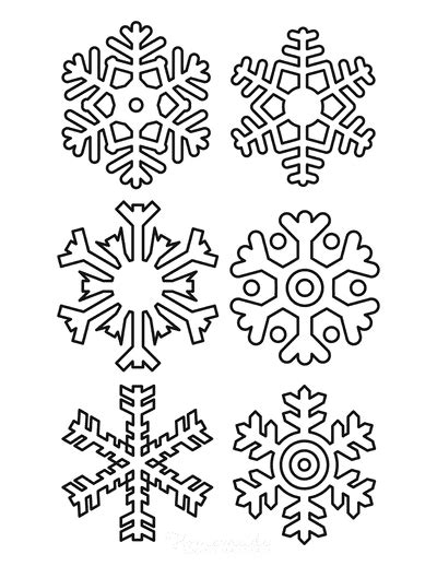 Snowflakes Patterns Coloring Pages