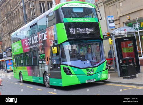 Elland Road Park & Ride New Bus Stock Photo - Alamy