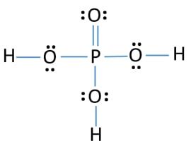 Draw and explain the Lewis structure for phosphoric acid. | Homework.Study.com