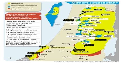 The 2008 Ehud Olmert Peace plan map. [528x528] : MapPorn