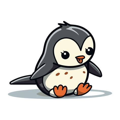 Penguin Cute Animal Cartoon Mascot Vector Illustration 32914370 Vector ...