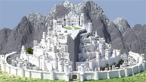 Pin by Jochem Van Gooswilligen on Minas Tirith | Minas tirith, Minecraft castle blueprints ...