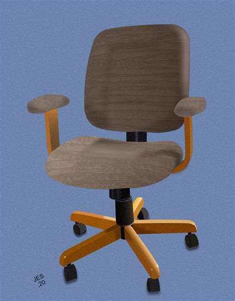 Desk chair vector image try to be photorealistic, designer - Share your ...