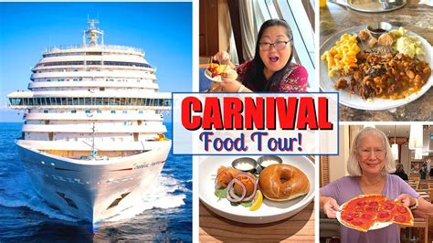 CARNIVAL CRUISE FOOD TOUR | What To Eat On Carnival Cruise | Included ...