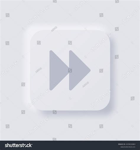 Fast Forward Symbol Icon White Neumorphism Stock Vector (Royalty Free) 2239232863 | Shutterstock