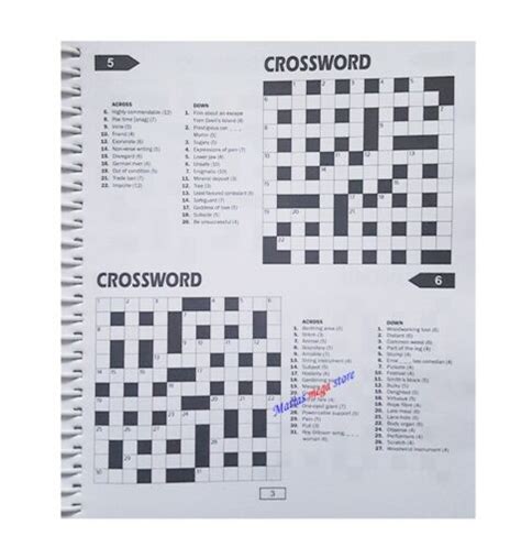 SPIRAL BOUND CROSSWORD PUZZLE BOOK FUN FILLED - TRAVEL - OVER 300 ...