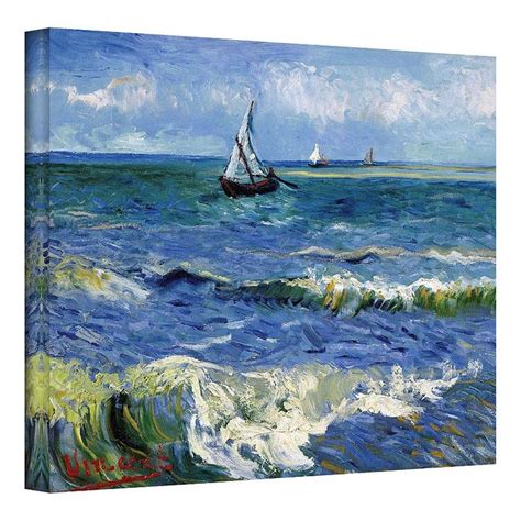 36'' x 48'' ''Seascape at Saintes Maries'' Canvas Wall Art by Vincent ...