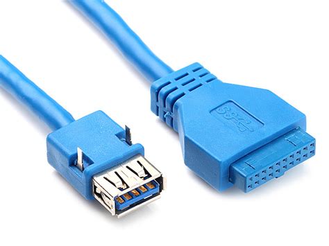 USB 3.0 20-Pin Header Male to USB 3.0 Type-A Female Cable