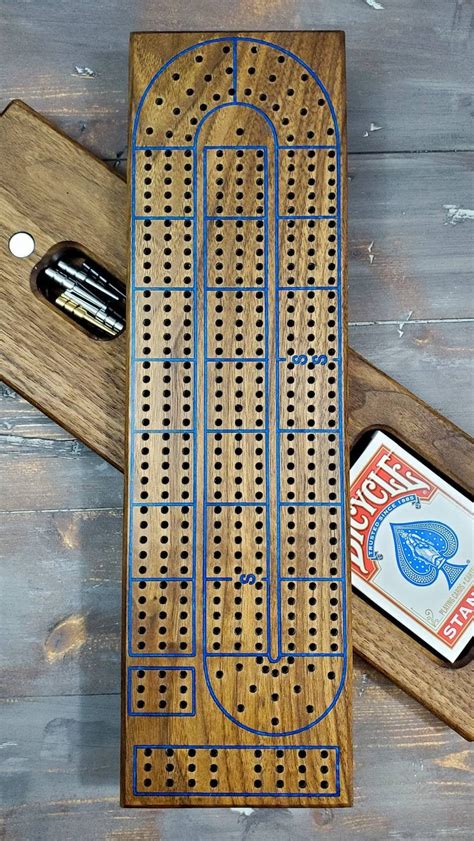 Cribbage Board Handmade Cribbage Board Cribbage Board With - Etsy