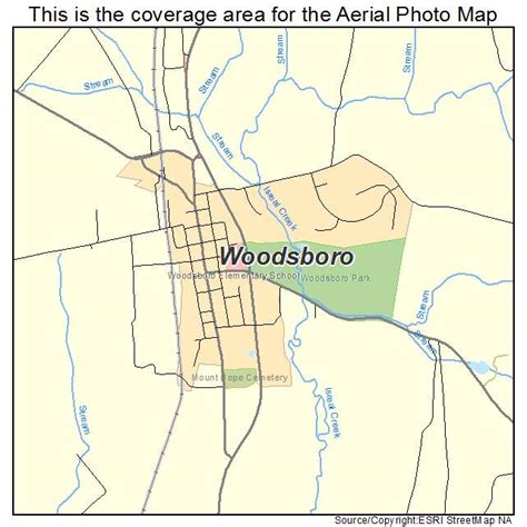 Aerial Photography Map of Woodsboro, MD Maryland