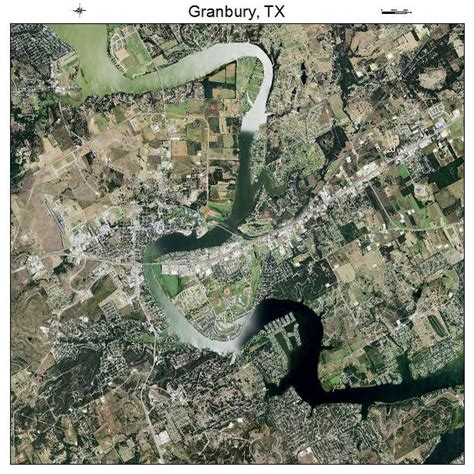 Aerial Photography Map of Granbury, TX Texas