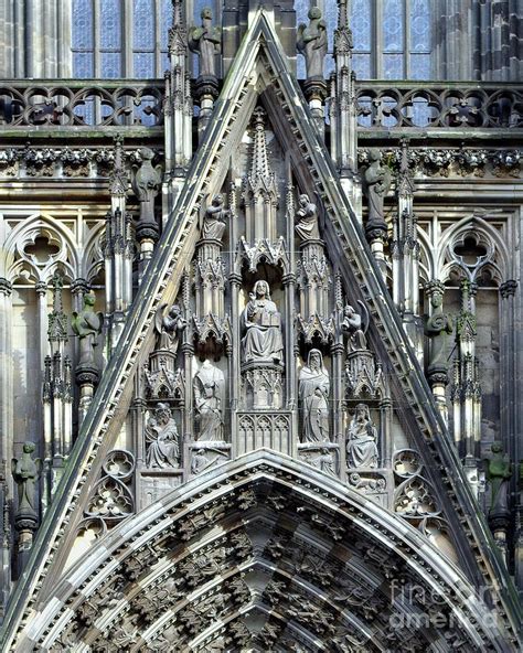 In Gothic Detail, West Portal Facade, Cologne Cathedral Photograph by Douglas Taylor