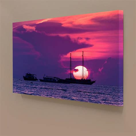 Pink Sunset Painting at PaintingValley.com | Explore collection of Pink ...