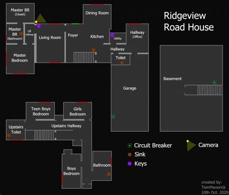 Phasmophobia Ridgeview Road House Map - SteamAH