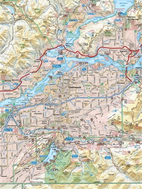 VCBC04 Chilliwack - Vancouver Coast & Mountains BC Topo map by Backroad ...