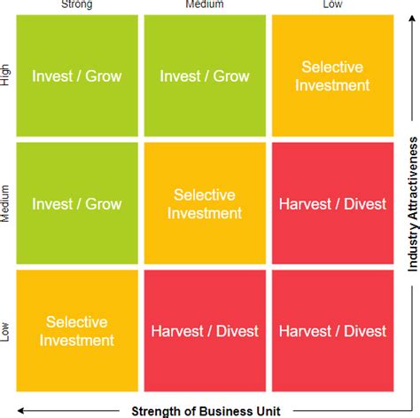 GE McKinsey Matrix for Portfolio Analysis