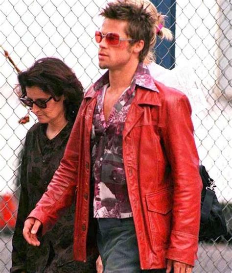 Fight Club Brad Pitt Leather Coat - RockStar Jacket