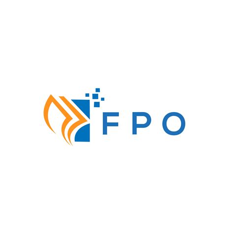 FPO credit repair accounting logo design on white background. FPO ...