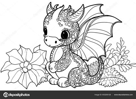 Coloring Pages Of Baby Dragons