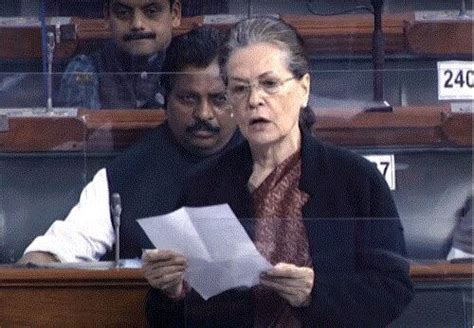 Sonia Gandhi slams govt in Lok Sabha over 'regressive' CBSE question ...