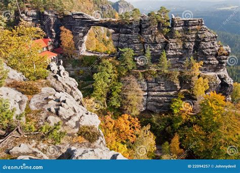 Gate - Pravcicka Brana stock image. Image of hike, forest - 22094257