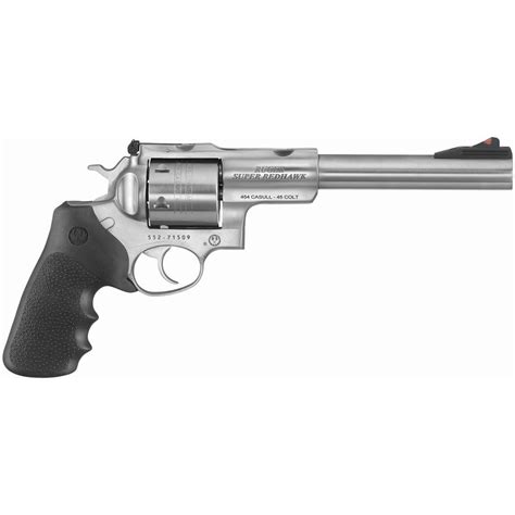 Ruger Super Redhawk, Double Action Revolver, .454 Casul / .45 Colt, 7.5" Barrel, 6 Rounds ...