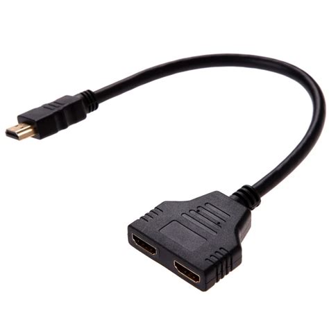 Usb Splitter 2 Male 1 Female Cable Monitor Adapter Usb Hub Adapter For Dvd Player Digital LCD ...