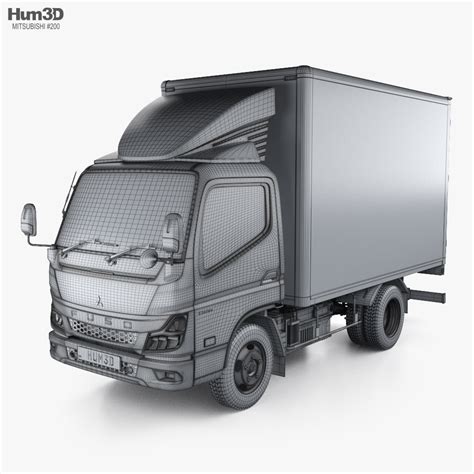 Mitsubishi Fuso Canter e City Single Cab Box Truck 2024 3D model ...