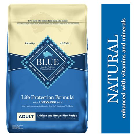 Blue Buffalo Life Protection Formula Chicken & Brown Rice Adult Dry Dog Food, 30 Lb - Walmart ...