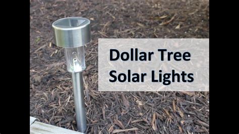 DOLLAR TREE SOLAR LIGHT REVIEW | Do they work? - YouTube