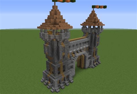 Minecraft Medieval Castle Gate