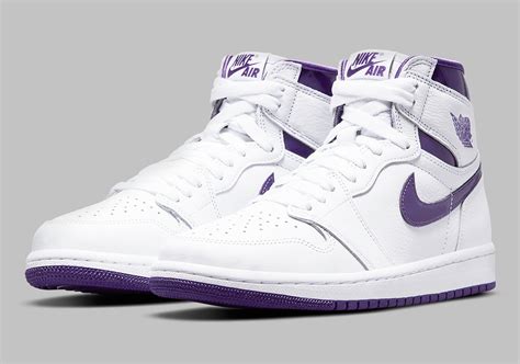 Air Jordan 1 Retro High OG WMNS White Court Purple CD0461-151 ...