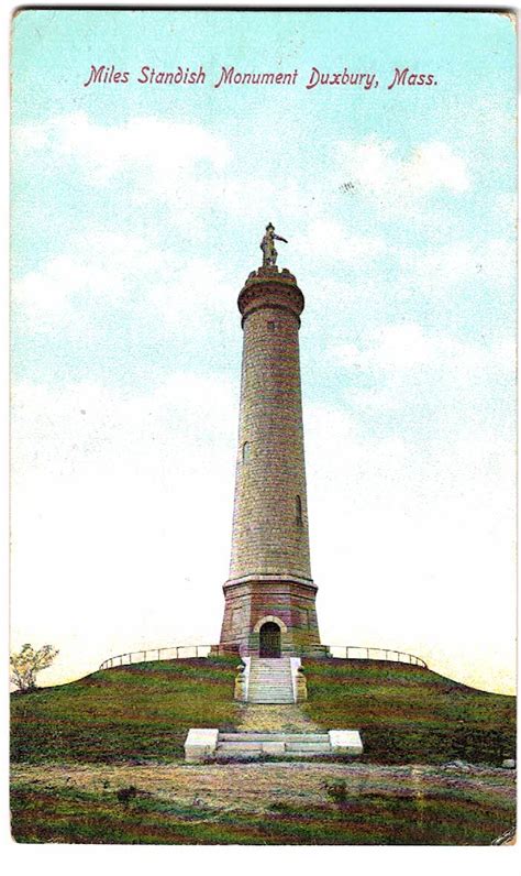 Old postcard. Miles Standish Monument, Duxbury, Massachusetts. | Jackie ...