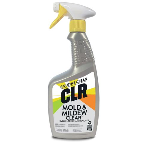 CLR Mold & Mildew Clear Bleach-Free Foaming Stain Remover Spray, 32 fl ...