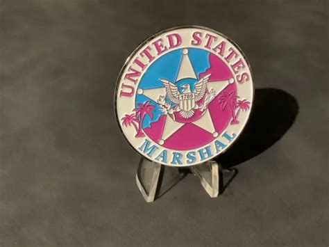 WHITE U.S. MARSHALL Miami Florida Division Challenge Coin $10.00 - PicClick