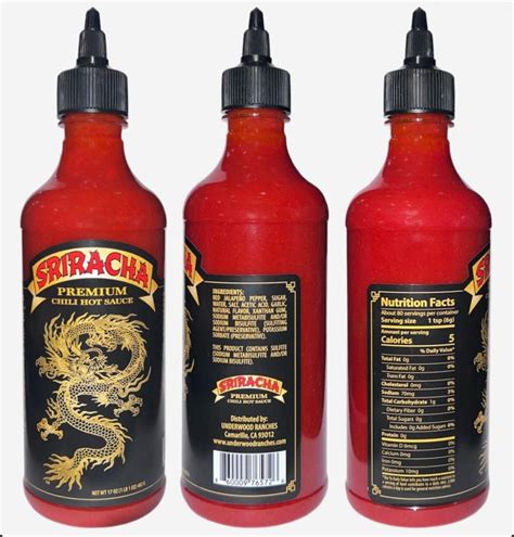 Underwood Ranches Dragon Sriracha (17 oz) | Grill Masters Club