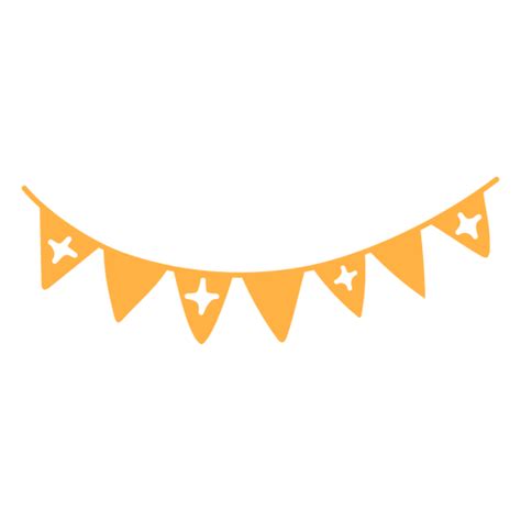 Yellow Birthday Banner PNG & SVG Design For T-Shirts