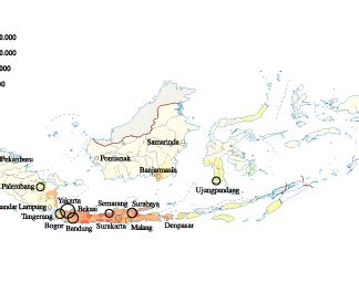 Indonesia Population map | Vector maps