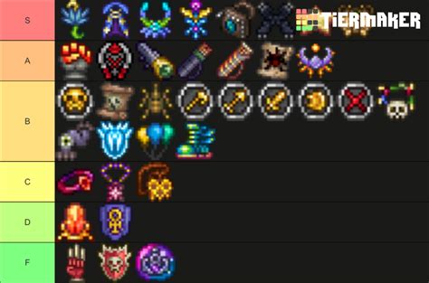 All Terraria Accessories Tier List (Community Rankings) - TierMaker