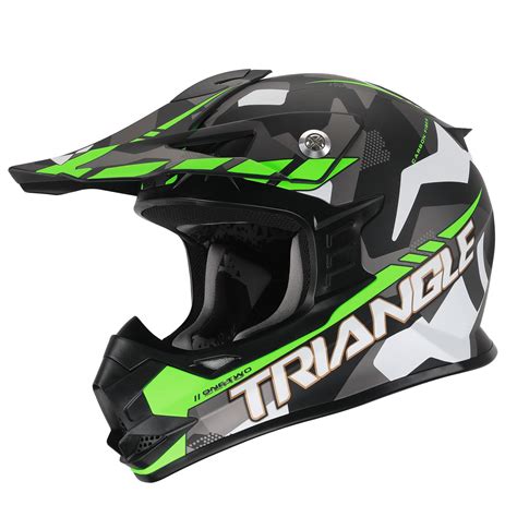 TRIANGLE Youth Kids Dirt Bike Helmet Offroad ATV Motocross Helmets DOT ...