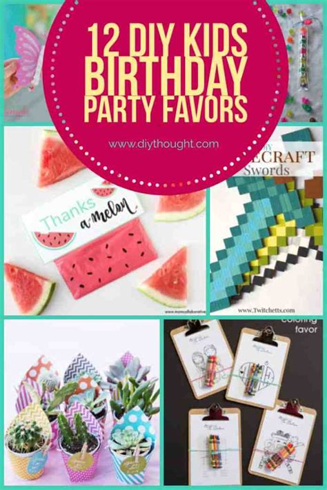 12 Diy Kids Birthday Party Favors - diy Thought