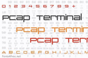 PCap Terminal Font Download - Fonts4Free