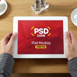 iPad in Hand Mockup Free PSD – Download PSD