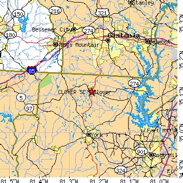 Clover, South Carolina (SC) ~ population data, races, housing & economy