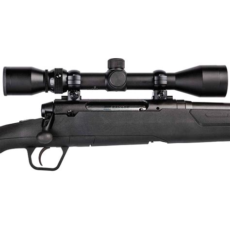 Savage Arms Axis XP Compact with Weaver Scope Black Bolt Action Rifle - 243 Winchester ...