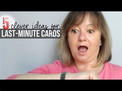 OUT OF TIME? 5 CLEVER ideas for SUPER-QUICK cards! - YouTube | Quick cards, Simple card designs ...